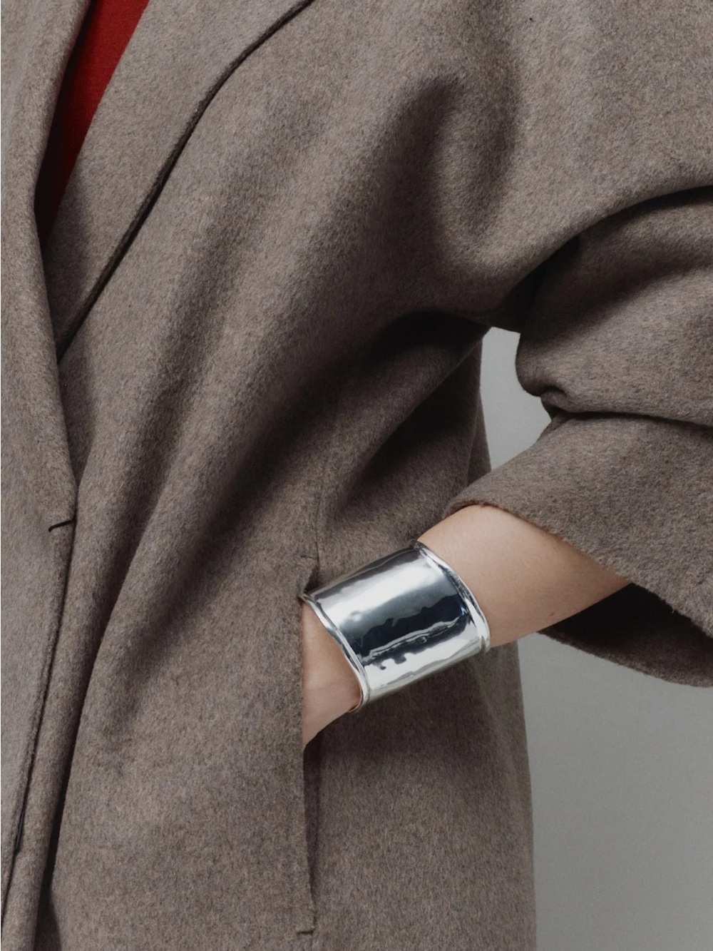 Maja Silver Wide Cuff Bracelet - Women's Jewelry - Picture 2 of 7